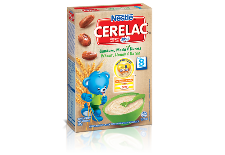 Product cerelac infant cereal wheat, honey & dates