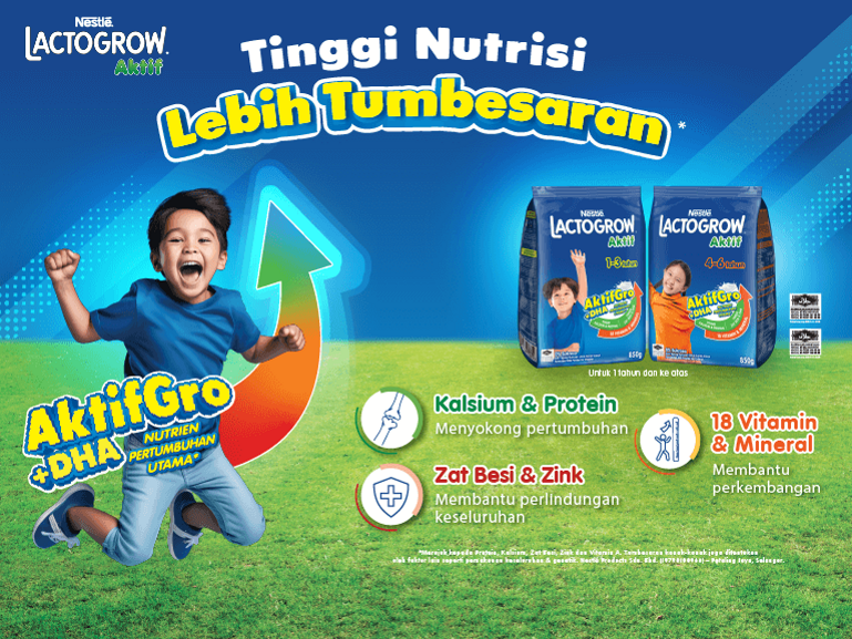 lactogrow aktif lebih tumbesaran